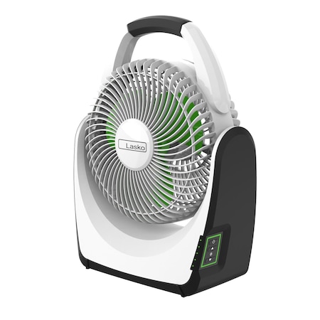 Almo Outdoor Rechargeable Battery Fan with 5 Speed Settings and 90 Degrees Pivoting Head RB200